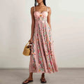 Elorune Boho Floral Maxi Dress – Sun-Kissed Beadwork for Your Wildest Holiday