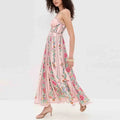 Elorune Boho Floral Maxi Dress – Sun-Kissed Beadwork for Your Wildest Holiday
