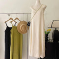 Elorune Pleated Midi Dress – Timeless Knit Elegance for Every Season